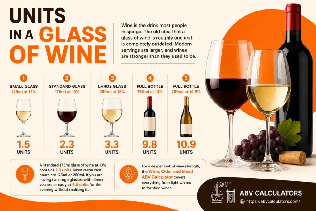 Units in a Glass of Wine